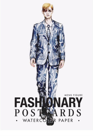 Fashionary Watercolor Postcards (Mens Figure Templates)