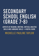Book cover of: Secondary School English (Grade 7-8). By: Michelle Pauline Taylor