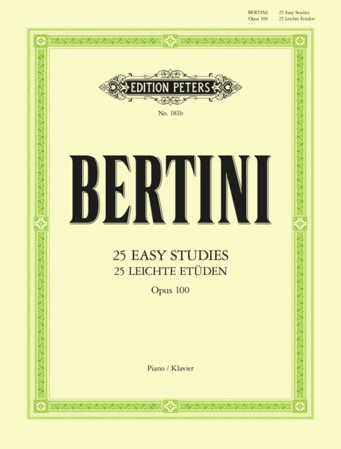 Book cover of: 25 Easy Studies Op.100