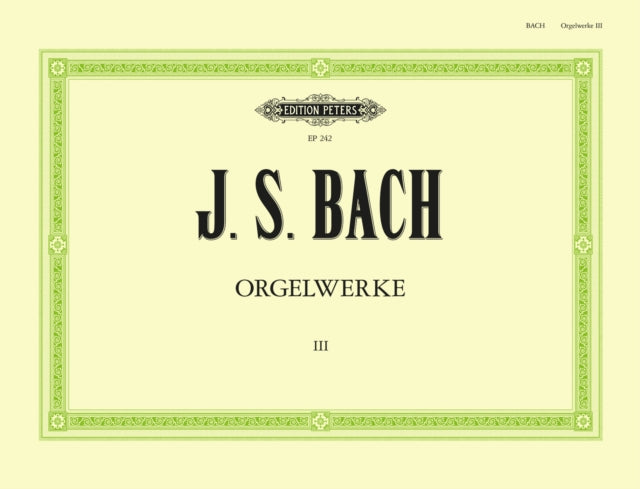 Book cover of: Complete Organ Works in 9 volumes, Vol.3