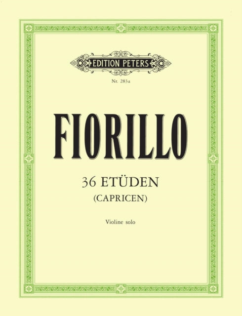 Book cover of: 36 Etudes (Caprices) for Violin