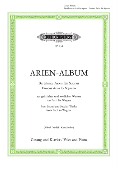 Book cover of: Aria Album: Famous Arias for Soprano
