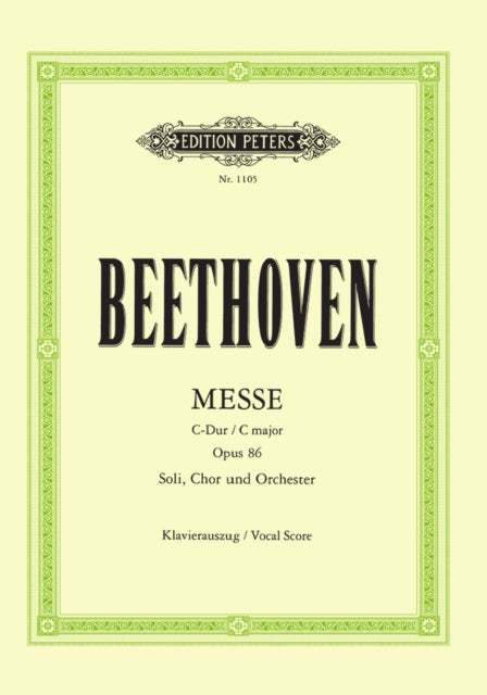 Mass In C Major Op 86 (Vocal Score)