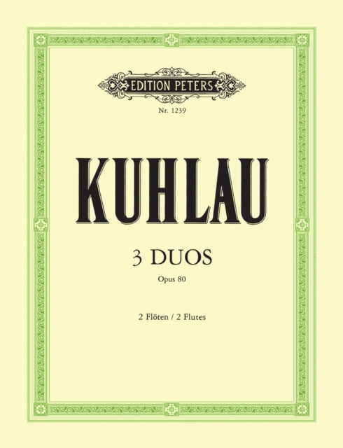Book cover of: 3 Duos for 2 Flutes Op. 80