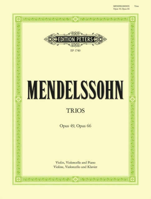 Book cover of: Piano Trios in D minor Op.49; C minor Op.66