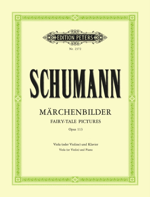 Book cover of: Marchenbilder (Fairytale Pictures) Op.113