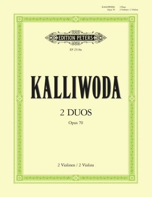 Book cover of: Duos Op. 70