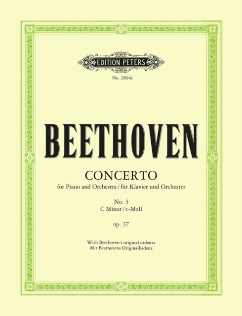 Book cover of: Concerto No. 3 in C minor Op.37