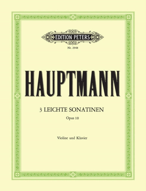 Book cover of: 3 Easy Sonatinas Op.10