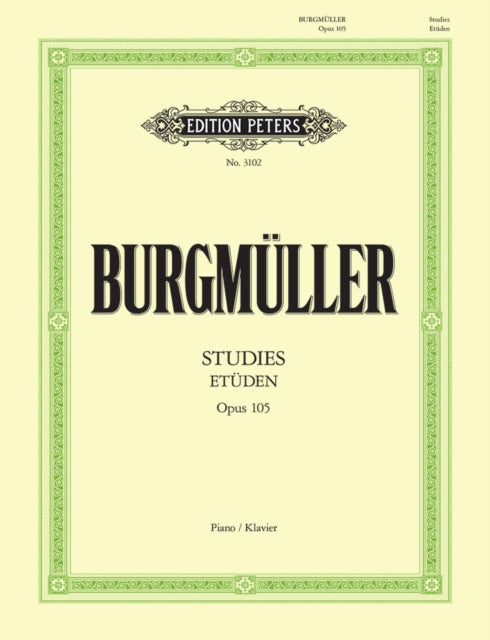 Book cover of: 12 Brilliant & Melodious Studies Op.105