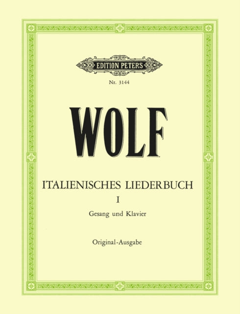 Book cover of: Italian Lyrics: 46 Songs Vol.1 (Nos. 1-15)