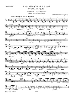 German Requiem Op.45 Double Bass Part