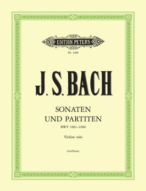 Book cover of: Sonatas and Partitas for Violin Solo BWV 1001-1006
