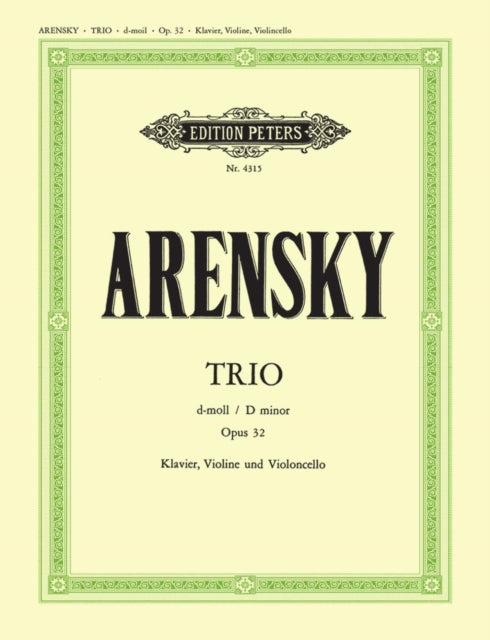 Book cover of: Piano Trio in D minor Op.32