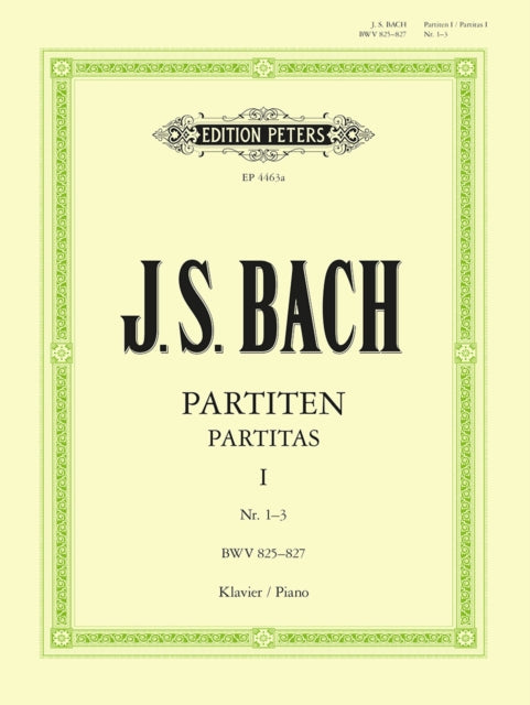 Book cover of: Partitas BWV 825-830 Vol.1