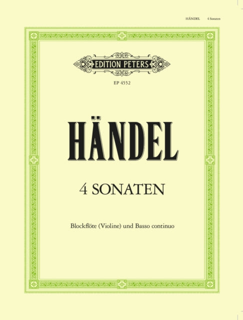 Book cover of: 4 Sonatas