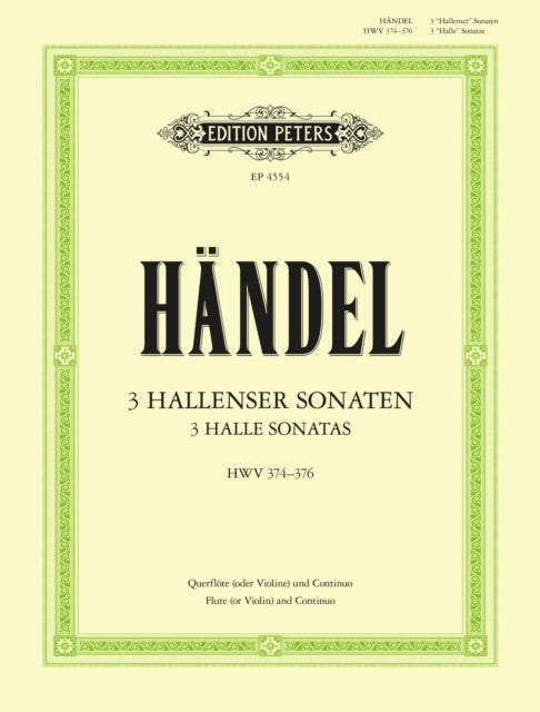 Book cover of: Flute Sonatas, Complete in 3 volumes, Vol.1