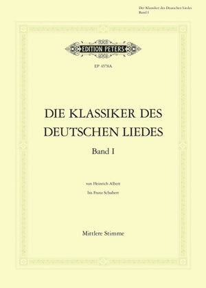 Classics of the German Lied Volume 1