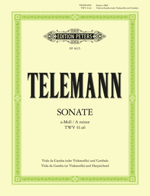 Book cover of: Sonata in A minor