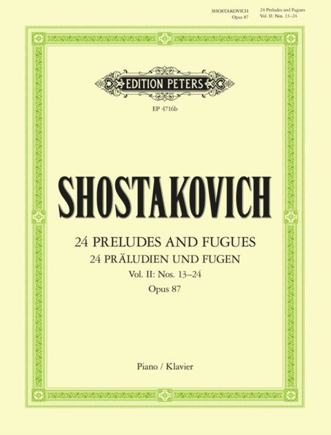 24 Preludes & Fugues Op.87 Vol.2