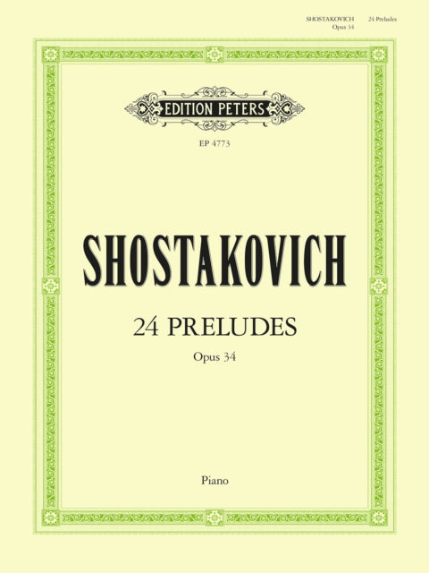 Book cover of: 24 Preludes Op.34