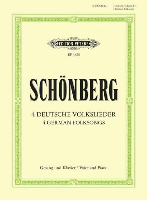 Book cover of: 4 German Folk Songs