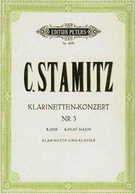 Book cover of: Clarinet Concerto No. 3 in B flat
