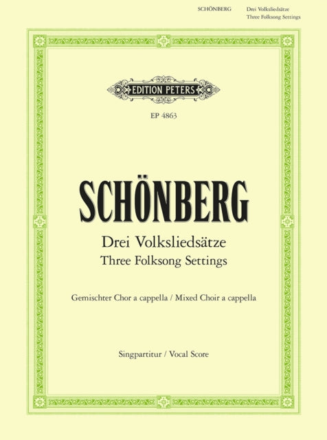 Book cover of: 3 Folksong Settings