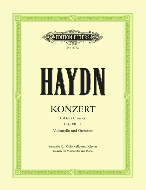 Book cover of: Concerto in C Hob.VIIb/1