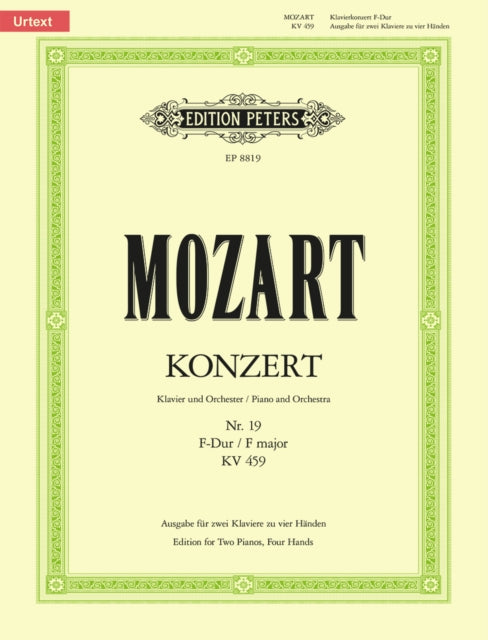 Book cover of: Concerto No. 19 in F K459