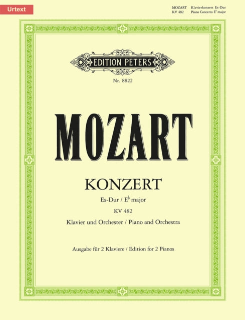 Book cover of: Concerto No. 22 in E flat K482
