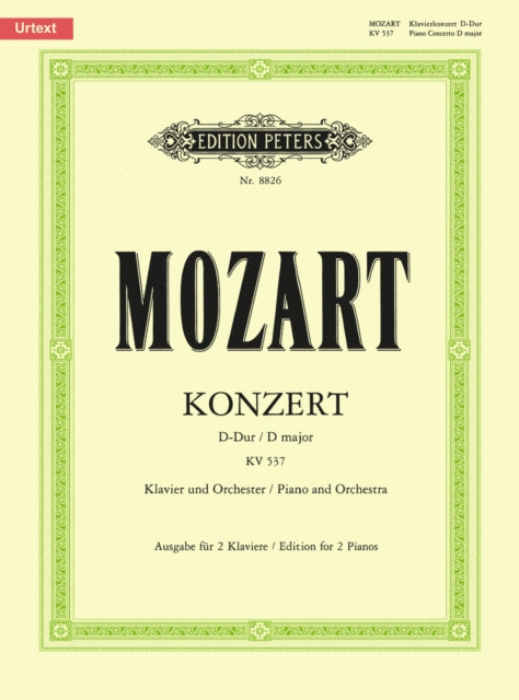 Book cover of: Concerto No. 26 in D K537 'Coronation'