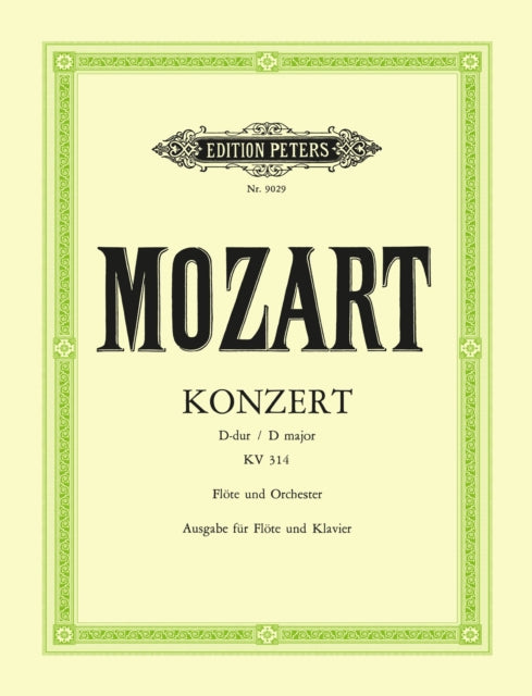 Book cover of: Flute Concerto No. 2 in D, with Cadenzas K.314