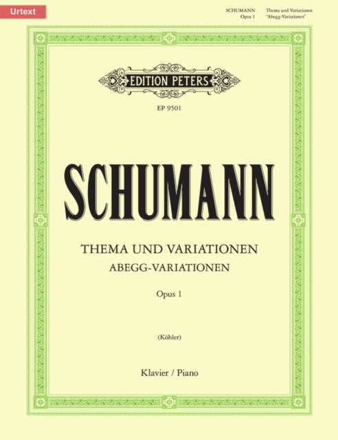 Book cover of: Thema und Variationen: Abegg Variationen Op. 1
