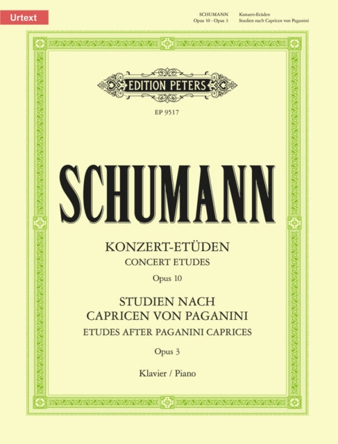 Book cover of: Concert Etudes op. 10 & Etudes after Paganini Caprices op. 3