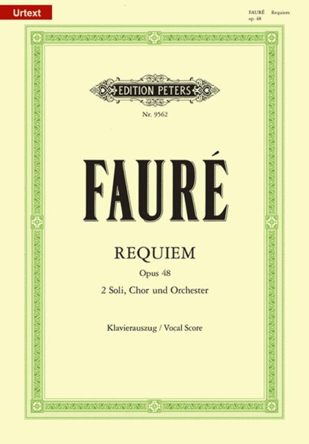 Book cover of: Requiem Op.48 (Vocal Score)