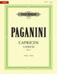 Book cover of: 24 Caprices Op. 1 for Violin