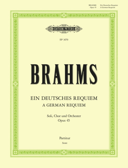 Book cover of: Ein deutches Requiem Op. 45