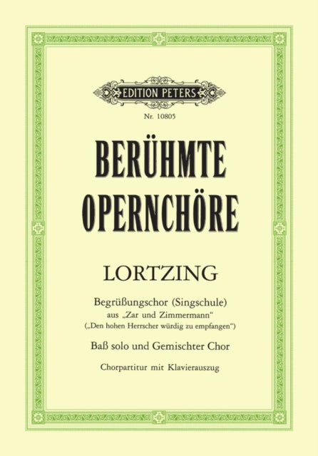 Book cover of: BegriiBungschor (Singschule) aus Zar und Zimmermann