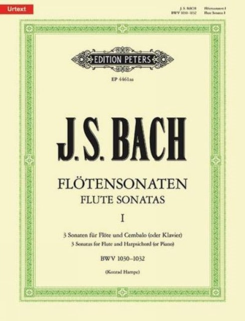 Book cover of: Flute Sonatas, Vol. 1: BWV 1030-1032