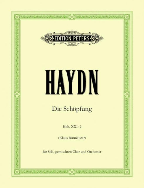 Book cover of: Creation Hob. XXI:2 (Vocal Score). By: Joseph Haydn