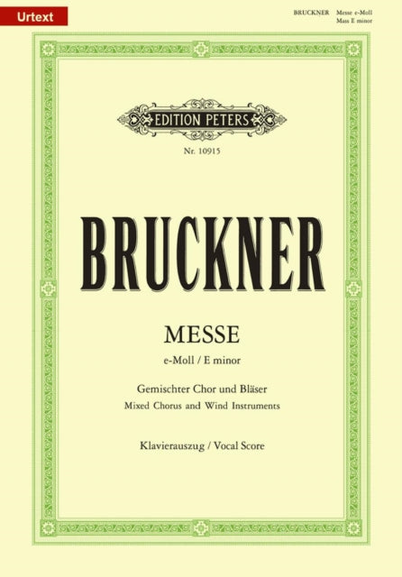 Book cover of: Mass in E minor WAB 27 (2nd Version, 1882)