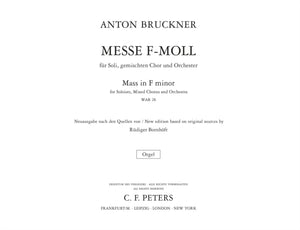 Mass No.3 in F minor (Organ Part)