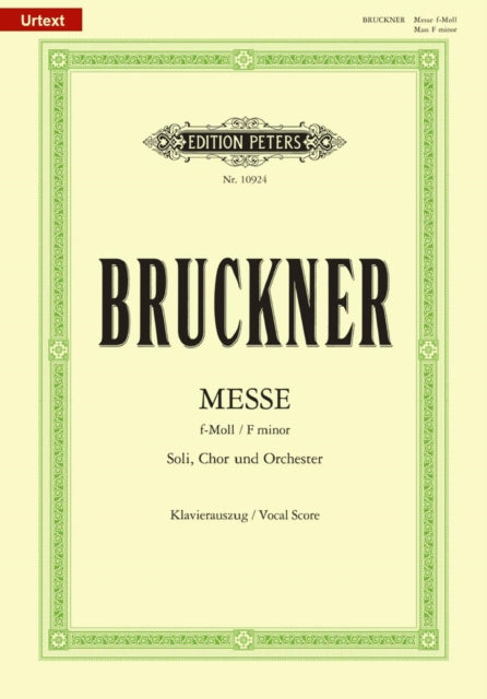 Book cover of: Mass in F Minor (vocal score)