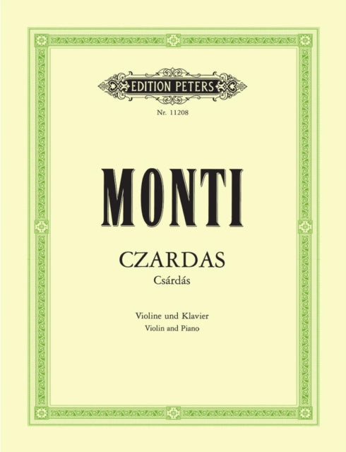 Book cover of: Czardas (for Violin and Piano)