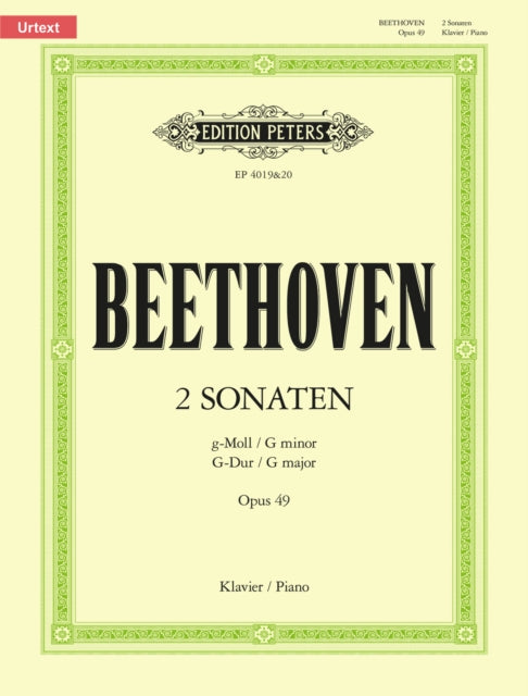 Book cover of: Sonatas in G min & G maj Op.49 Nos.1 & 2