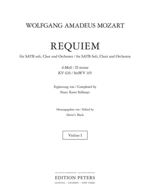 Requiem in D minor K626 (Violin 1 Part)