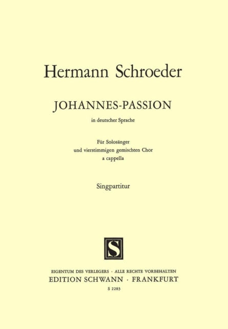 Book cover of: Johannes-Passion