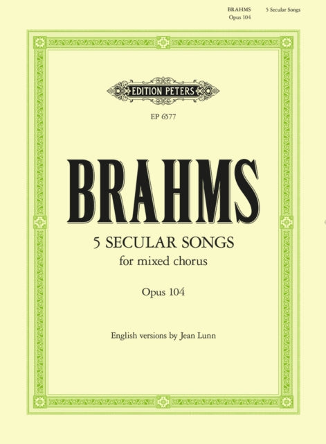 Book cover of: Unaccompanied Secular Songs for Mixed Chorus, Vol.4