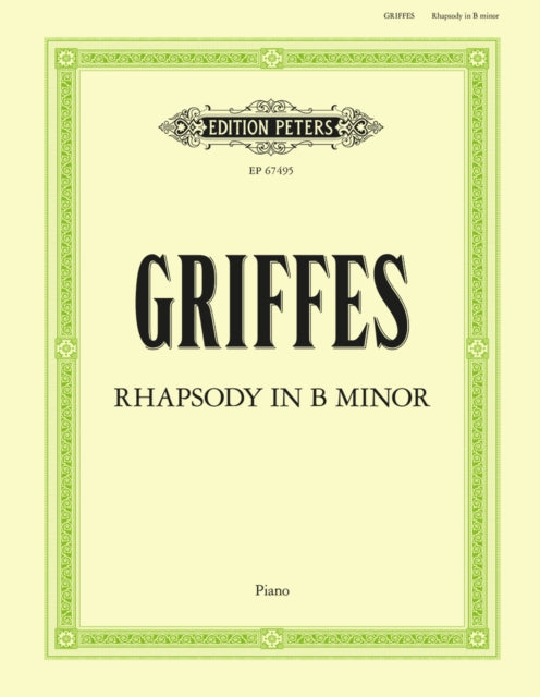 Book cover of: Rhapsody in B Minor for piano